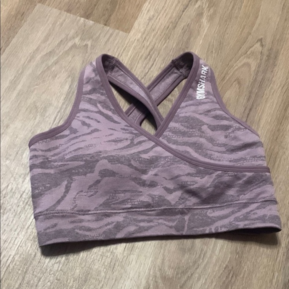 Gymshark Purple Racerback Sports Bra Size Small great Support in good condition